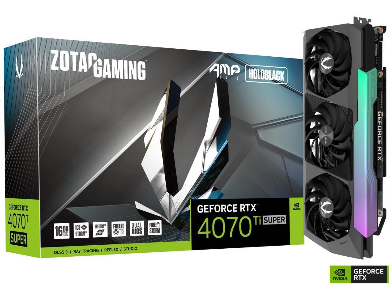 ZOTAC GeForce RTX 4070 Ti SUPER AMP HOLO 16GB GDDR6X 256bit / ZT-D40730F-10P