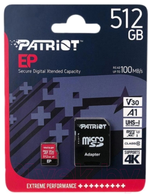 Patriot LX Series microSD 512GB / PEF512GEP31MCX