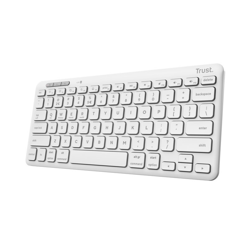Trust Lyra Multi-Device Compact Keyboard White