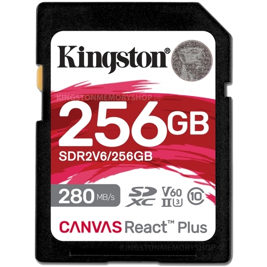 Kingston Canvas React Plus V60 256GB SD / SDR2V6/256GB