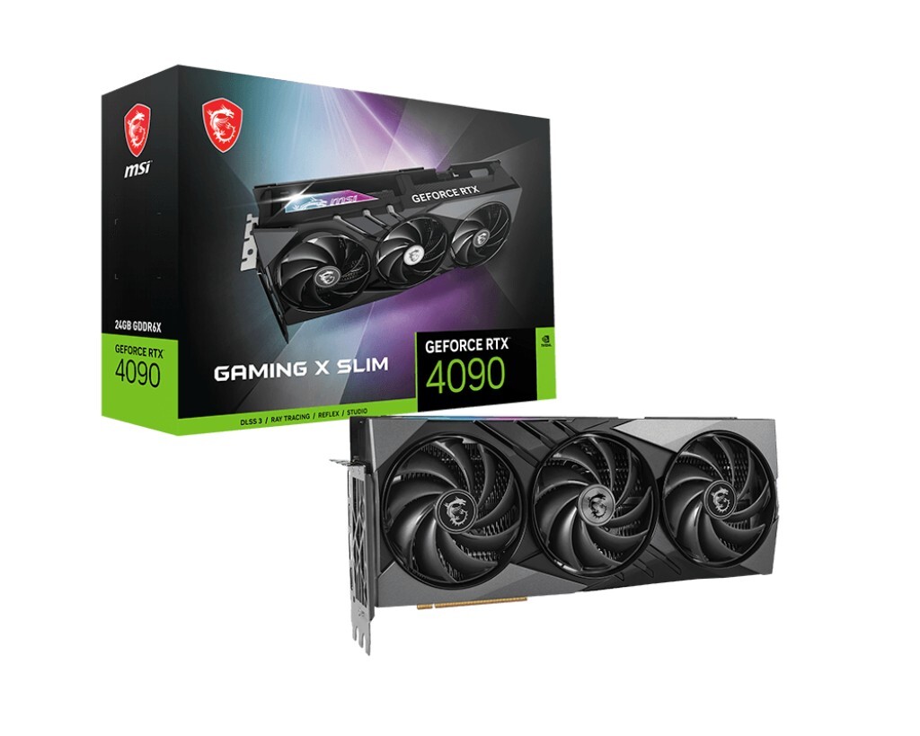MSI GeForce RTX 4090 GAMING X SLIM 24G / 24GB GDDR6X 384Bit