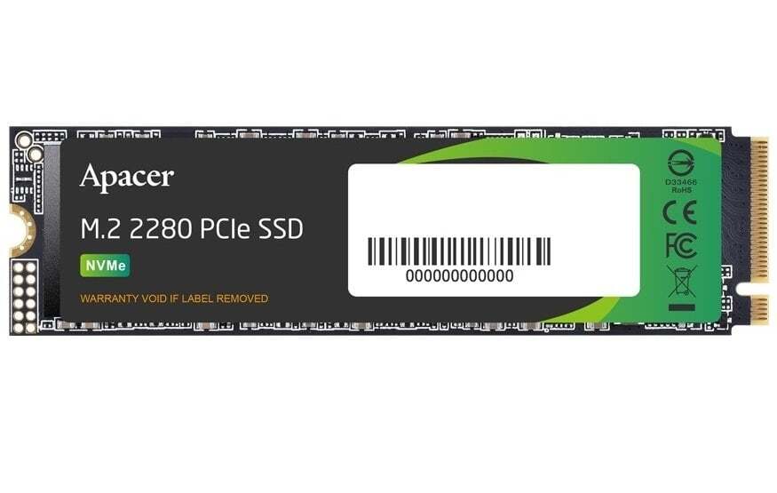 Apacer AS2280Q4L / 512GB M.2 NVMe