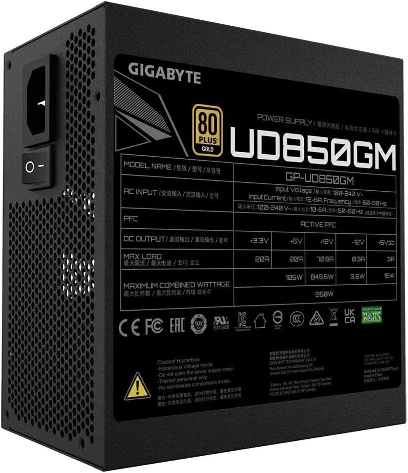 GIGABYTE GP-UD850GM / 850W 80 PLUS Gold