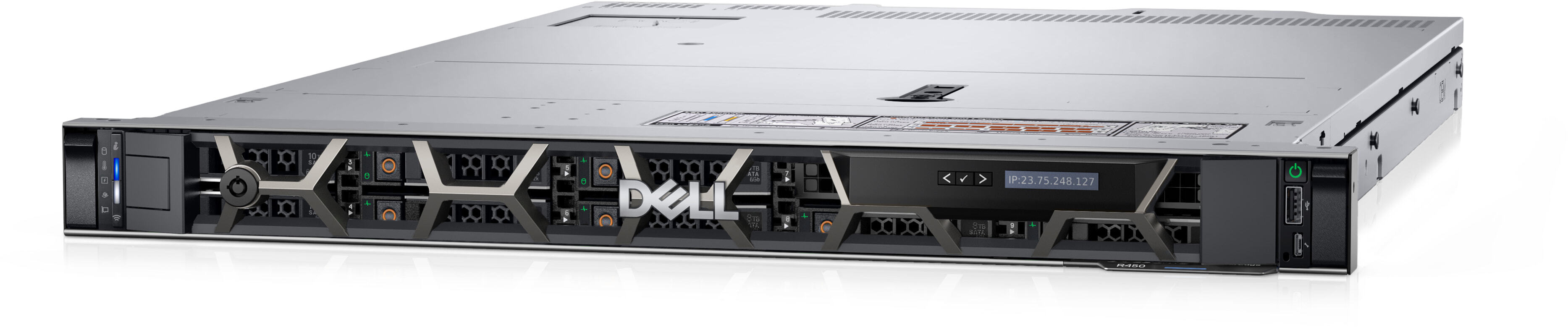Dell PowerEdge R450 1U 4х3.5 / Xeon Silver 4310 / 16GB RDIMM DDR4 / 2.0TB HDD SATA / PERC H755 / BC5720 Dual Port 1GbE / 2x 700W Titanium
