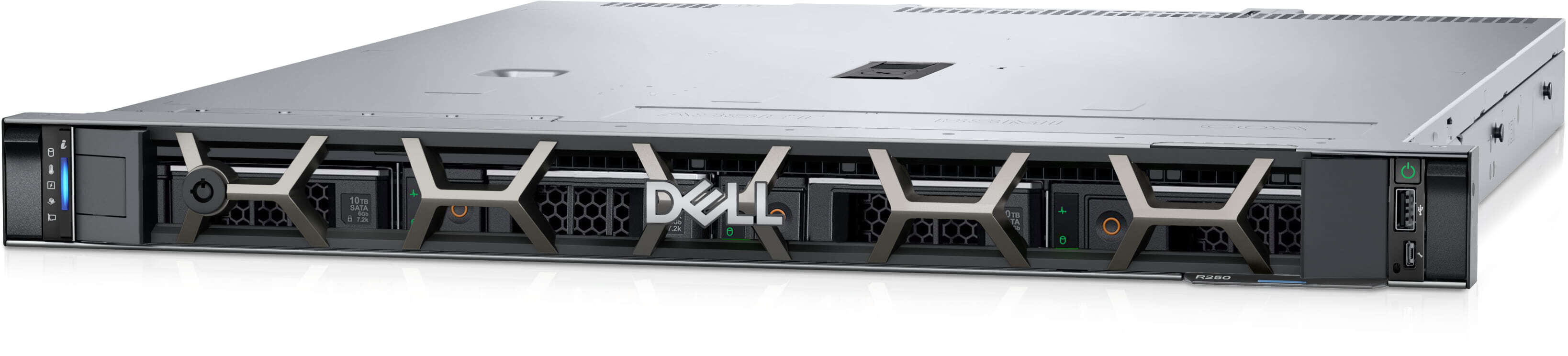Dell PowerEdge R250 1U 4x3.5 / Xeon E-2314 / 16GB UDIMM DDR4 / 2.0TB HDD SATA / PERC 355 / LOM 5720 Dual Port 1Gb / TPM 2.0 V3 / 700W PSU Titanium