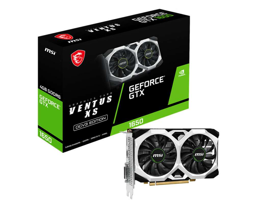 MSI GeForce GTX 1650 D6 VENTUS XS 4G OCV3 / 4GB GDDR6 128Bit
