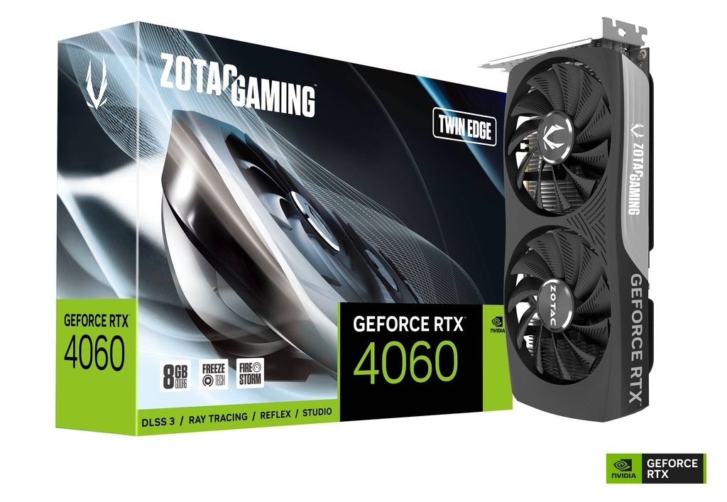 ZOTAC GeForce RTX 4060 Twin Edge 8GB GDDR6 128bit / ZT-D40600E-10M