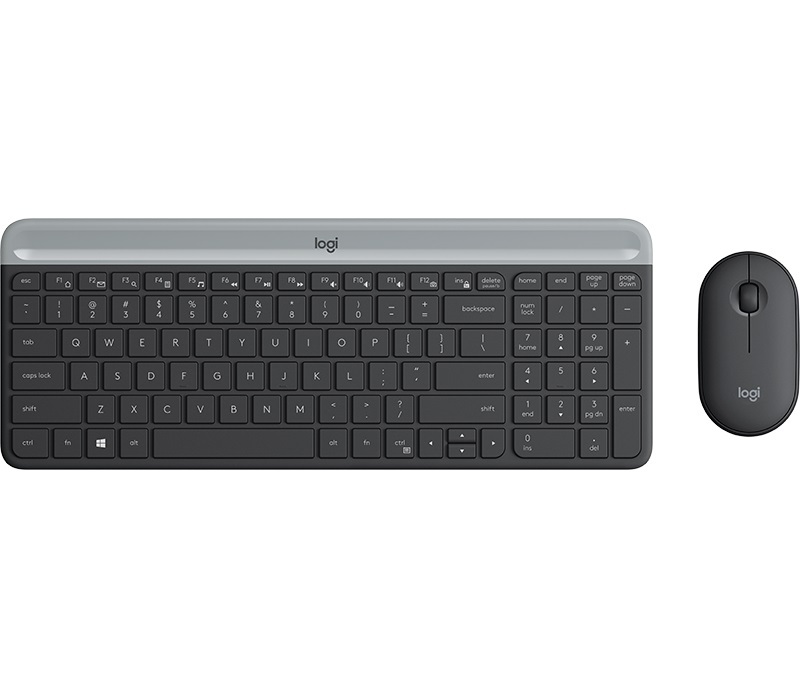Logitech MK470 / Ultra thin / Russian Graphite