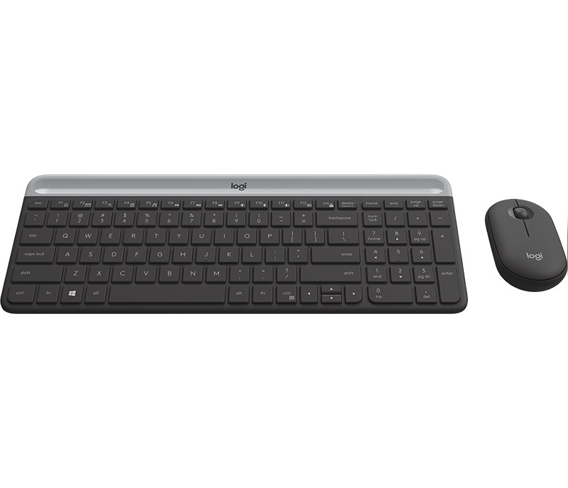 Logitech MK470 / Ultra thin / Russian Graphite