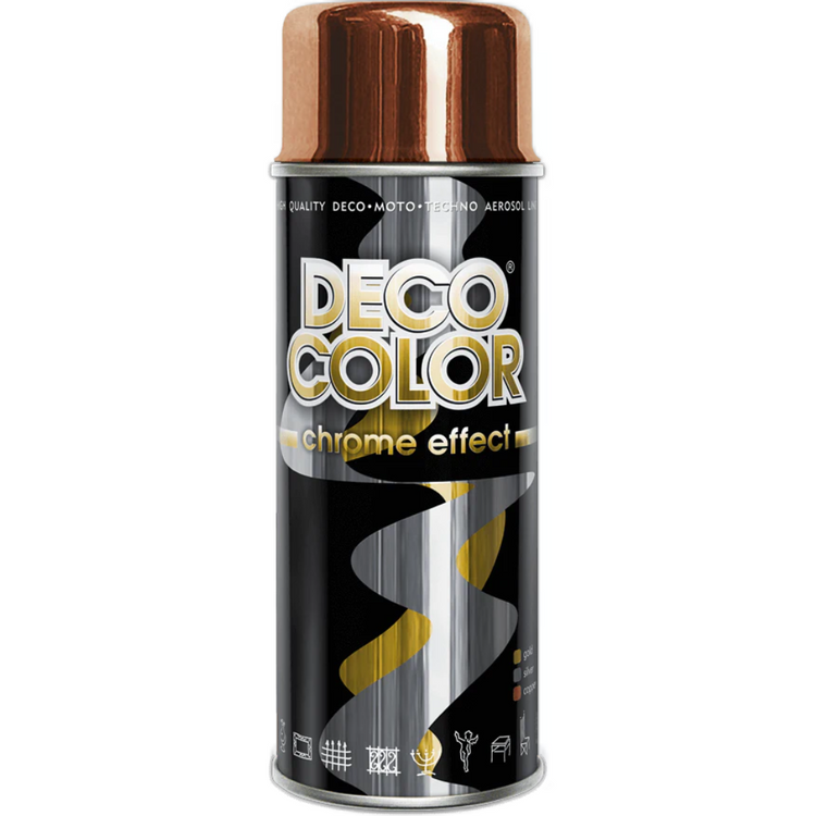 Deco Color Spray Chrome Effect 400ml Brown