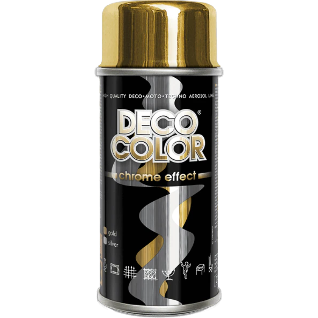 Deco Color Spray Chrome Effect 400ml Gold