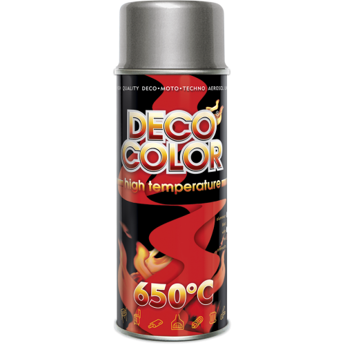 Deco Color Spray High Temperature 650C 400ml Silver