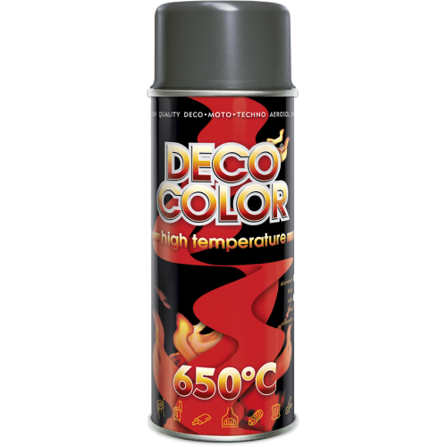 Deco Color Spray High Temperature 650C 400ml Grey
