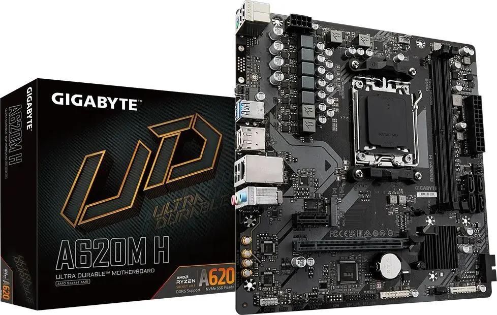 GIGABYTE A620M H / mATX AM5 DDR5 6400