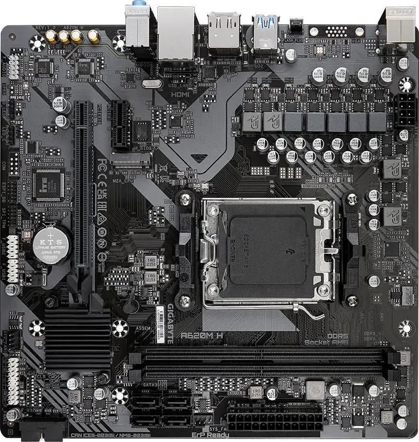 GIGABYTE A620M H / mATX AM5 DDR5 6400