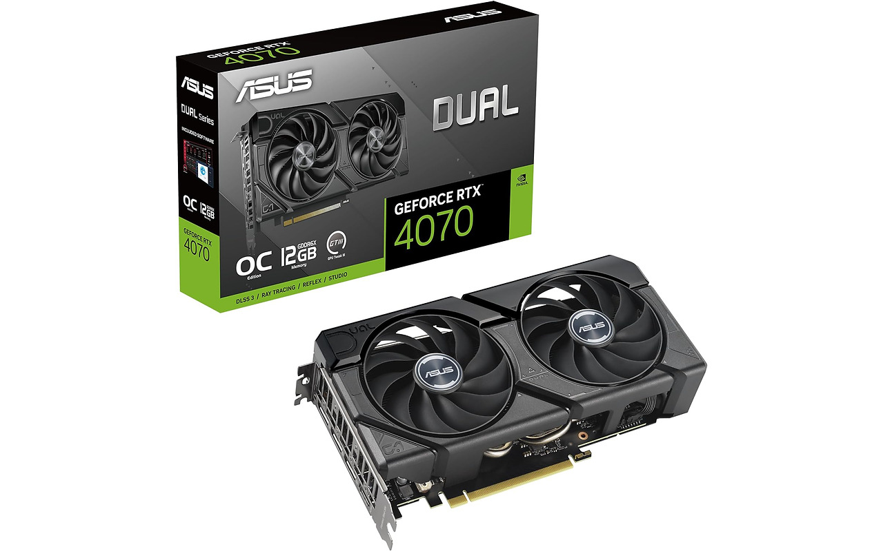 ASUS Dual GeForce RTX 4070 EVO OC Edition 12GB GDDR6X 192bit / DUAL-RTX4070-O12G-EVO