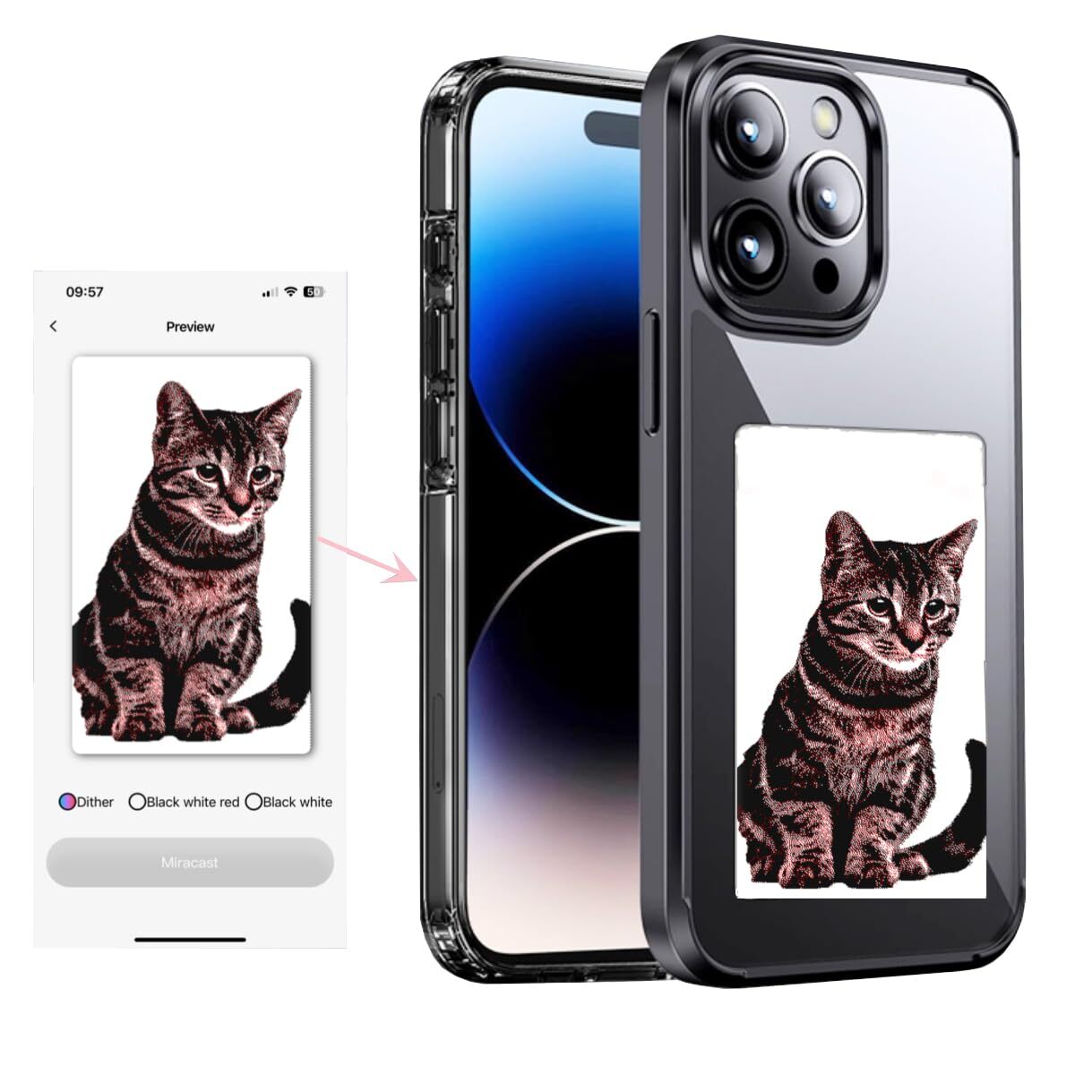 DIY Ink Screen Phone Case for iPhone 14 Pro