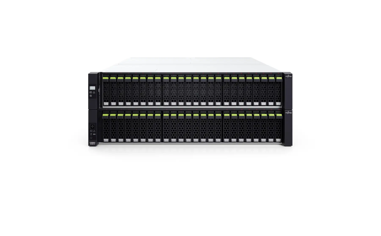 Fujitsu ET DX200 S5 BASE / 2x 64GB RAM / 12x 1.92TB SAS SSD / 2x 10G noSFP