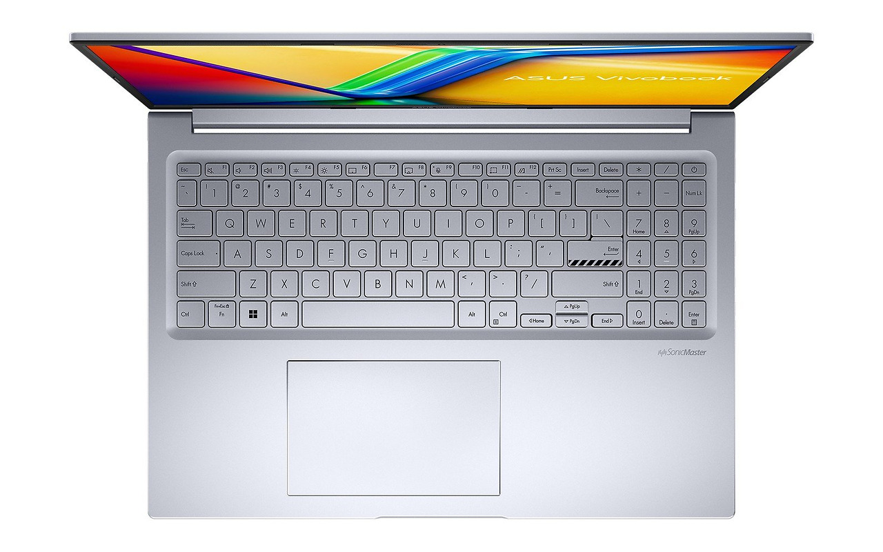 ASUS Vivobook 16X M3604YA / 16 FullHD+ / Ryzen 7 7730U / 16Gb DDR4 / 1.0Tb SSD / Radeon / No OS Silver