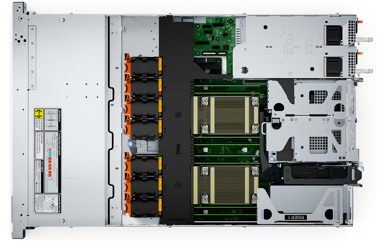 DELL PowerEdge R660xs 8x 2.5 / 2x Xeon Silver 4510 / 2x 32GB DDR5 RDIMM / PERC H755 / 480GB SSD / iDRAC9 Enterprise / PSU 1+1 800W /