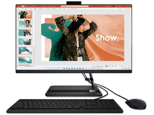 Lenovo AIO IdeaCentre 3 27ALC6 / 27 FullHD IPS / Ryzen 5 7430U / 16GB RAM / 512GB SSD / No OS Black