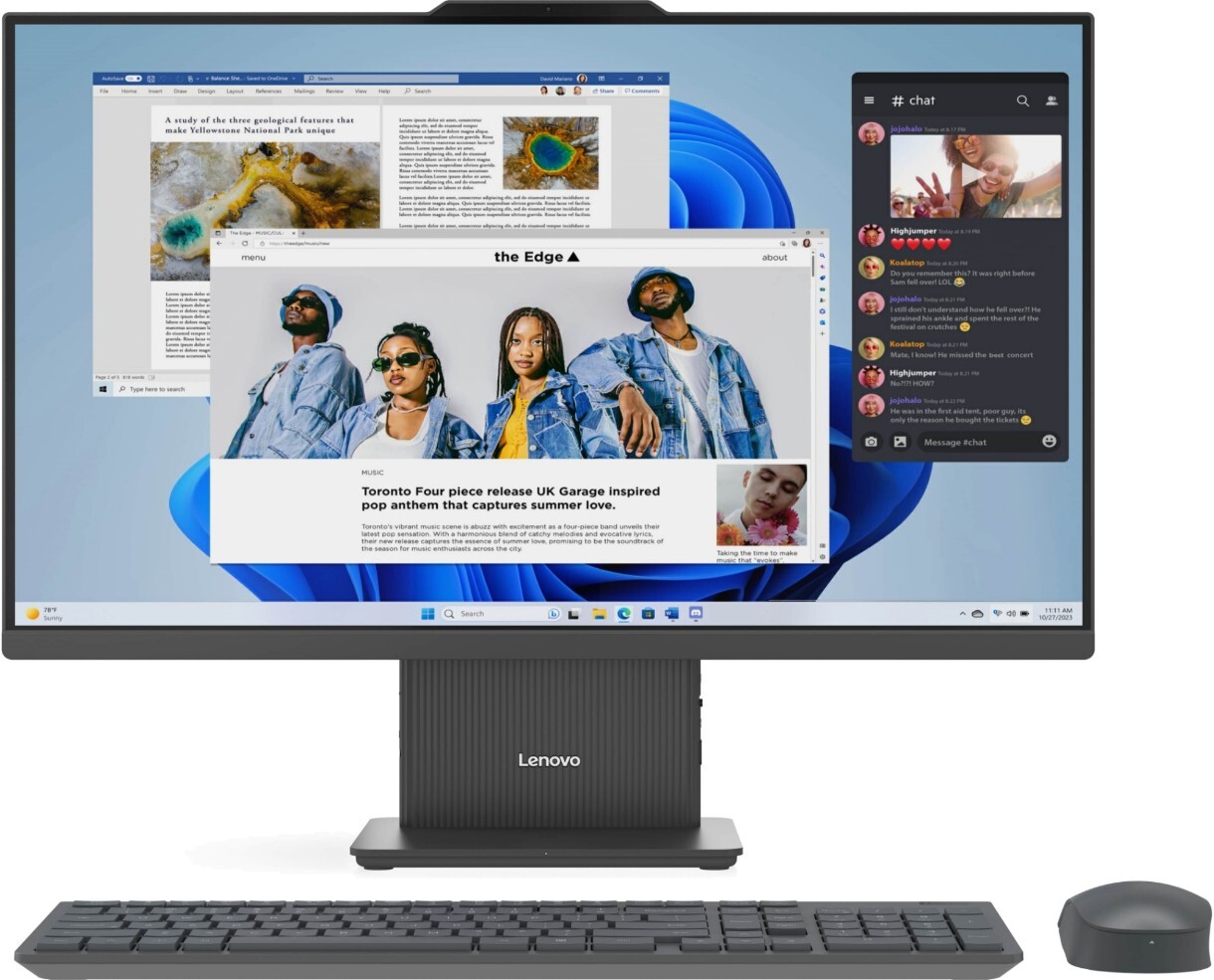 Lenovo AIO IdeaCentre 3 27ARR9 / 27 FullHD IPS / Ryzen 5 7535HS / 8GB DDR5 / 512GB NVMe / No OS