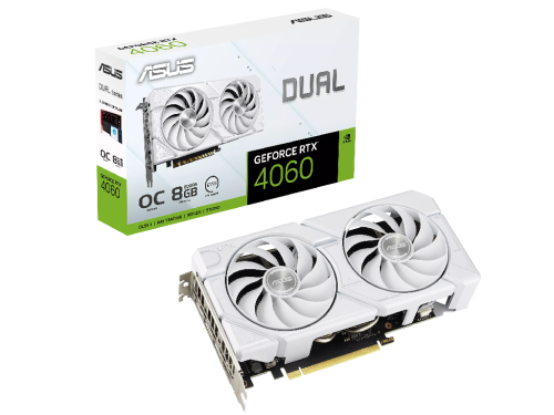 ASUS Dual GeForce RTX 4060 EVO WHITE OC Edition 8GB GDDR6 128bit / DUAL-RTX4060-O8G-EVO-WHITE