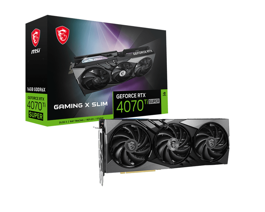 MSI GeForce RTX 4070 Ti SUPER GAMING X SLIM 16G / 16GB GDDR6X 256Bit