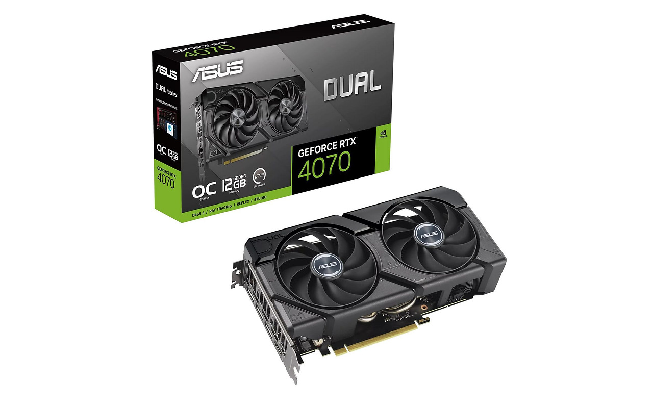 ASUS Dual GeForce RTX 4070 EVO OC Edition 12GB GDDR6 192bit / DUAL-RTX4070-O12GD6-EVO