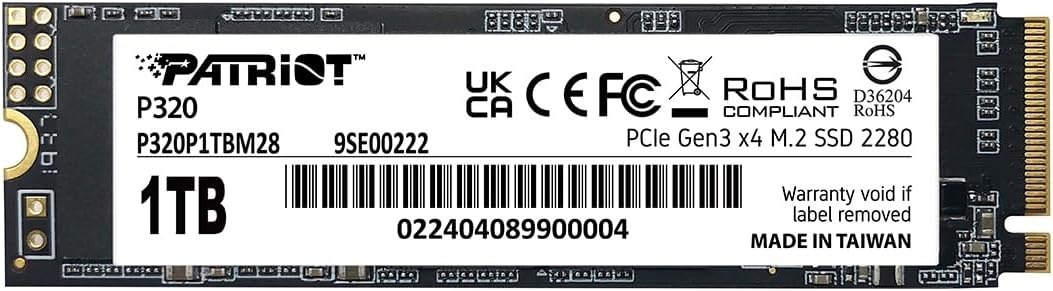 Patriot P320 1024GB NVMe / P320P1TBM28