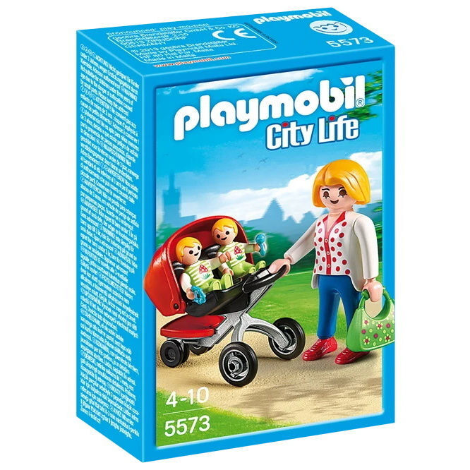 Playmobil PM5573 / Mother with twin stroller