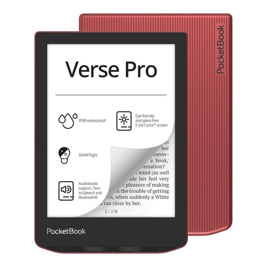 PocketBook 634 Verse PRO / 6 E Ink Carta Red