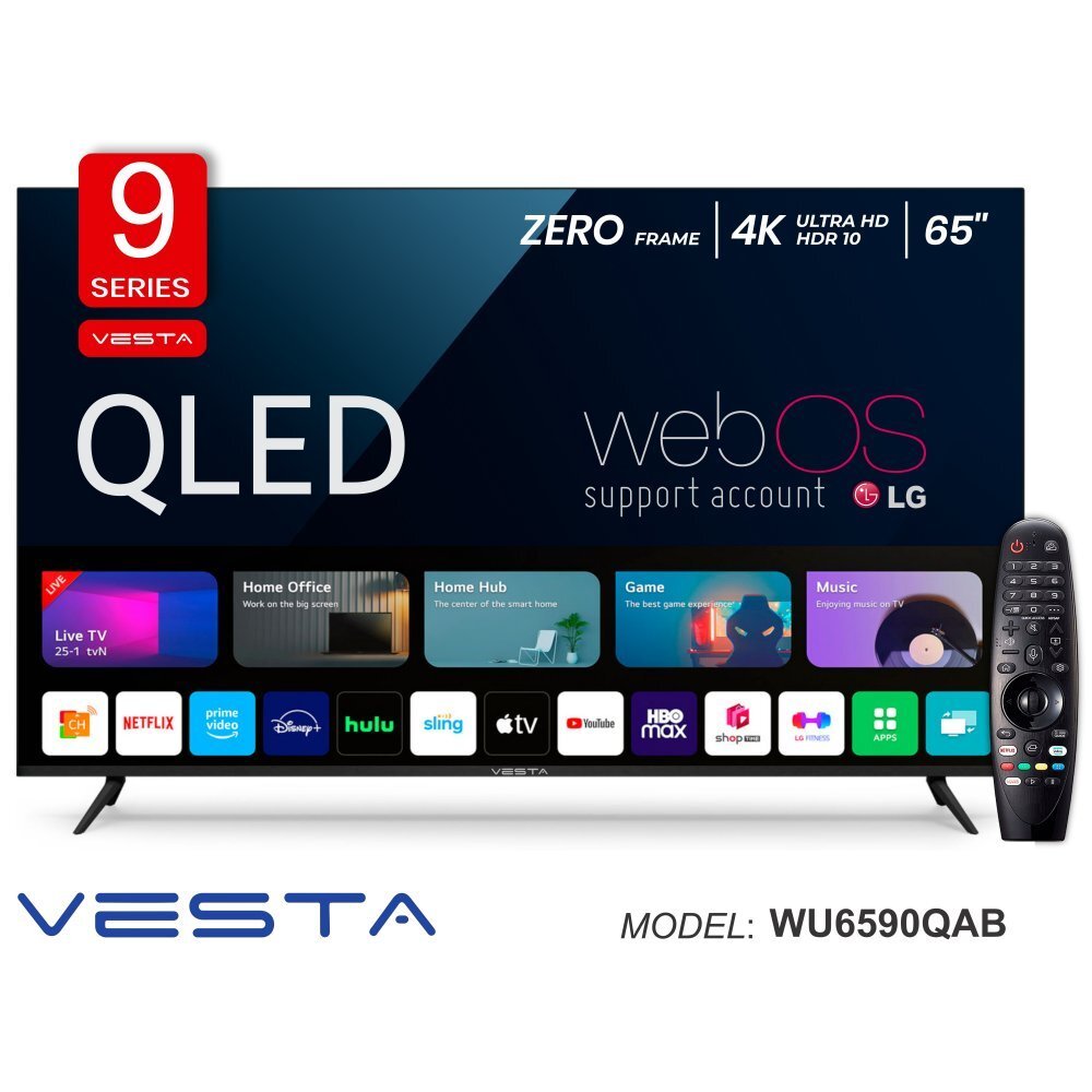 VESTA WU6590QAB / 65 QLED 4K UHD Android 11