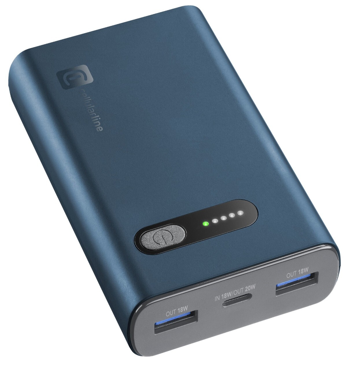 Cellularline 10000mAh / Fast PD 20W Green