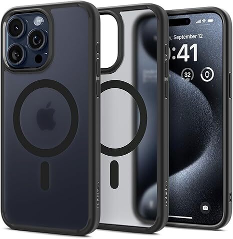 Spigen iPhone 15 Pro Max / Ultra Hybrid Mag Magsafe Black