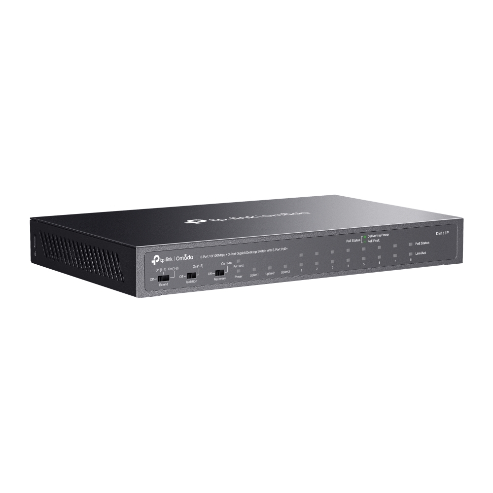 TP-LINK DS111P / 8xPoE+ 65W + 2xGbE
