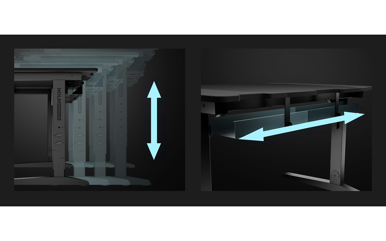 Genesis Desks Gaming Holm Modular 120