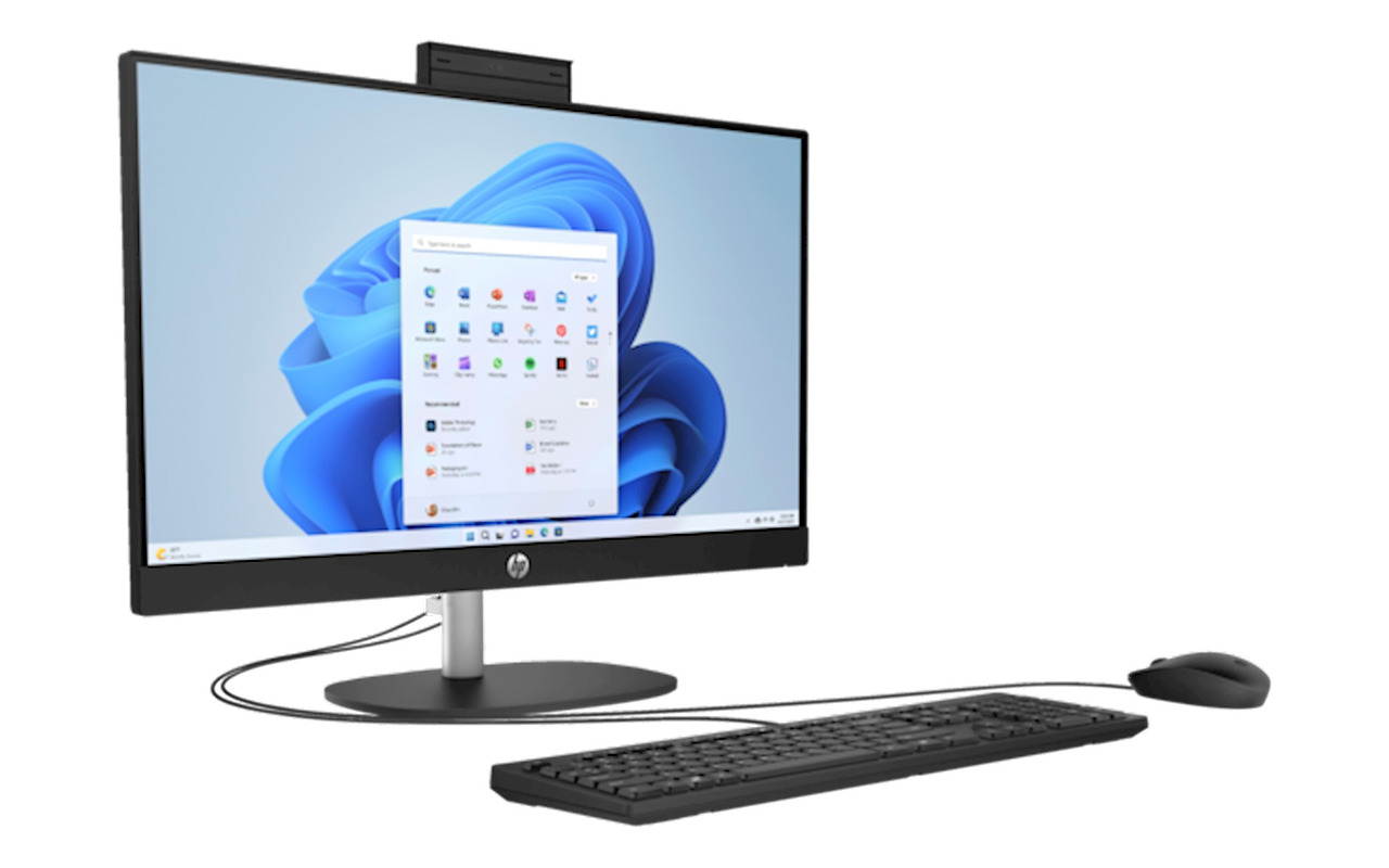 HP AiO 27-cr0011ci / 27 FullHD IPS / Ryzen 5 7520U / 16Gb LPDDR5 / 512GB NVMe