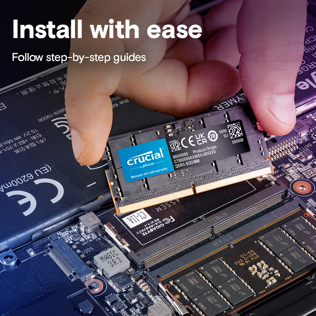 Crucial CT8G56C46S5 / 8GB DDR5 5600 SODIMM
