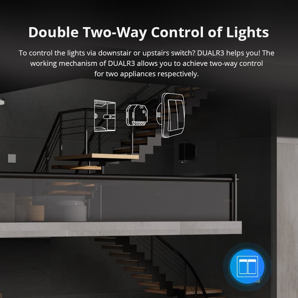 Sonoff Wi-Fi 2-Gang Smart Switch DUALR3 Lite