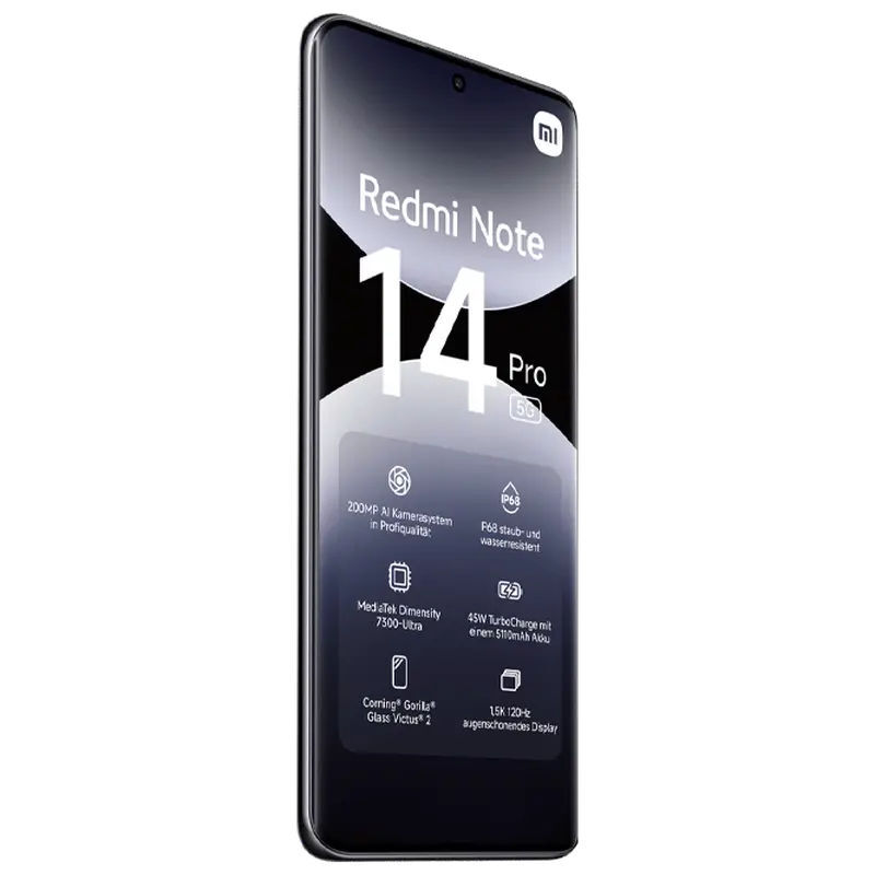 Xiaomi Redmi Note 14 Pro 5G / 8GB / 256GB Black