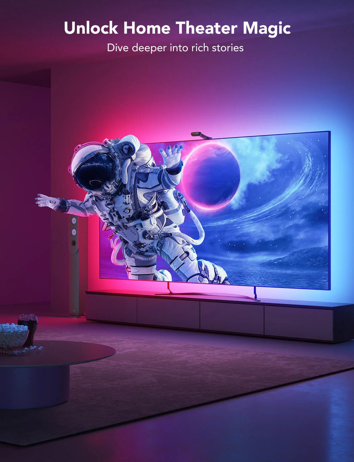 GOVEE RGBIC Envisual TV Backlight T2 with Dual Cameras / H605C311