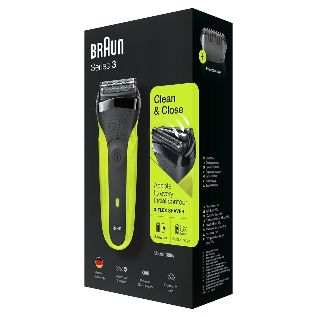 Braun 300S Green