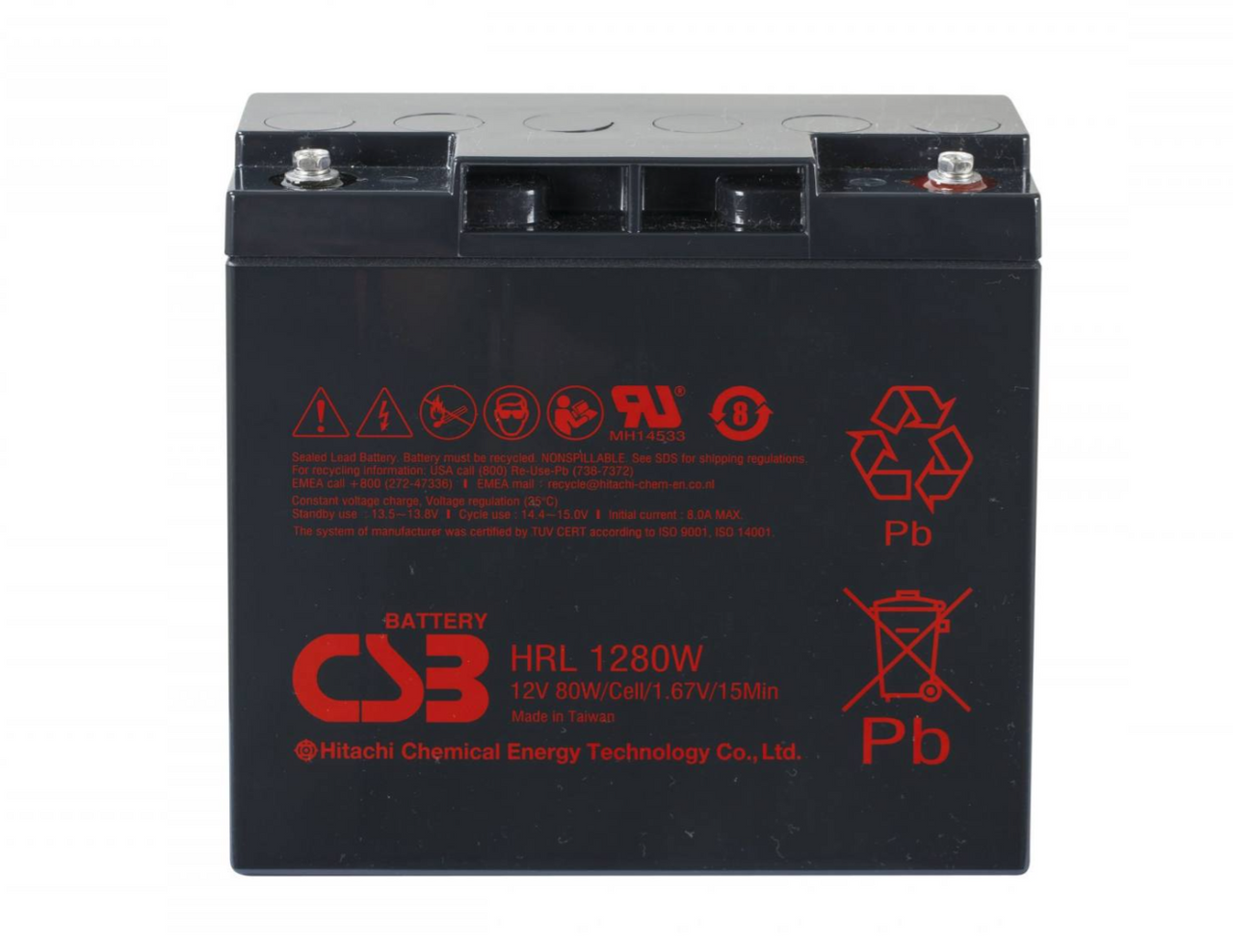CSB HRL1280W / 12V 20Ah / High Rate Long Life