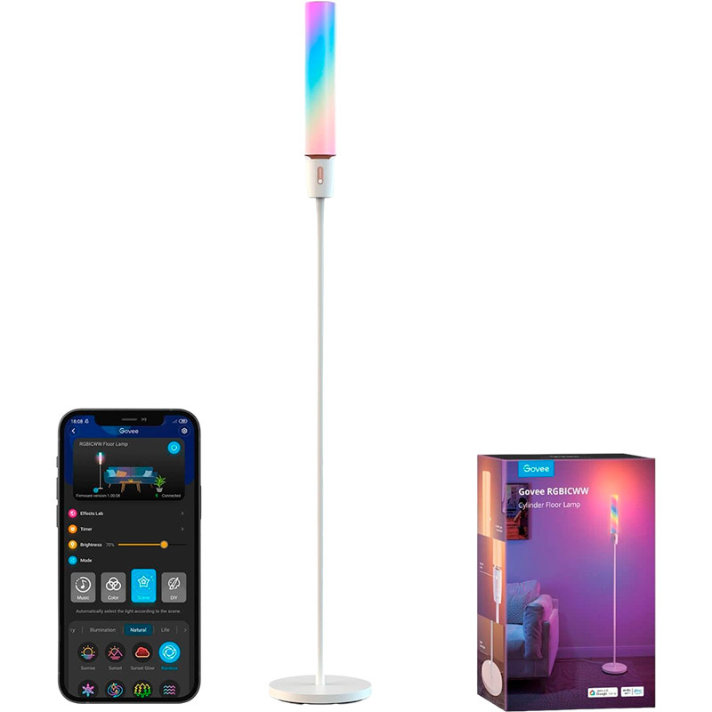 GOVEE RGBICW Cylinder Floor Lamp / H6078302