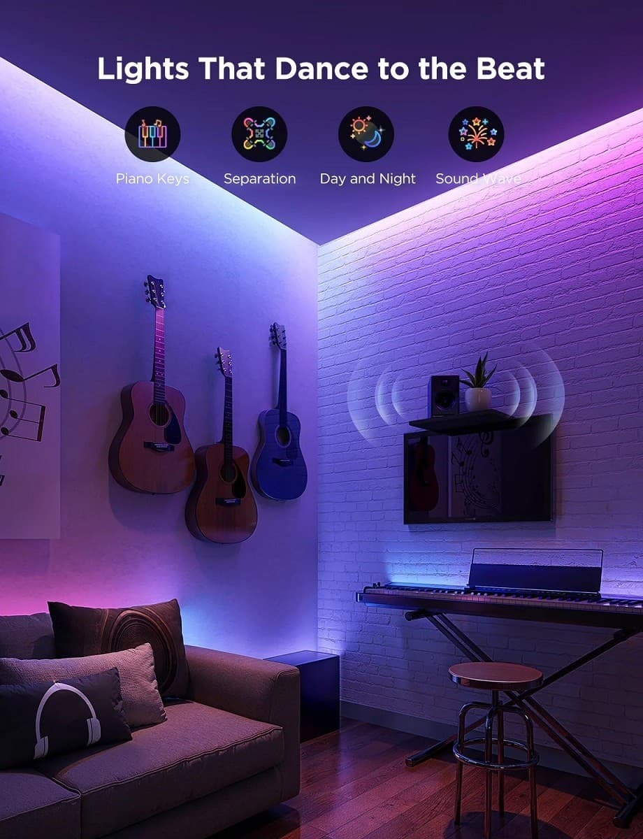 GOVEE RGBICWW LED Strip Light 2 Pro 5m / H61F53D1