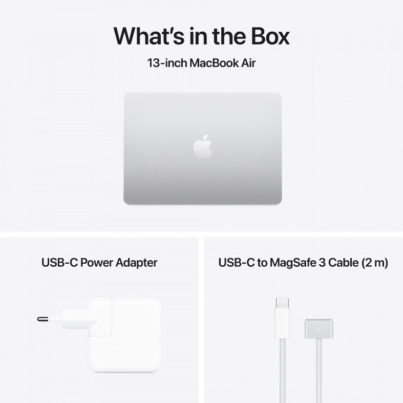 Apple MacBook Air / 13.6 Retina / M4 / 16Gb / 512Gb Silver