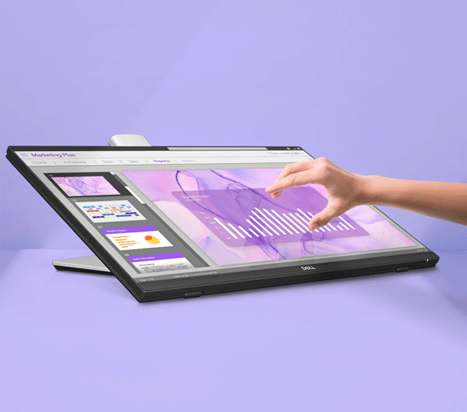 DELL P2424HT / 23.8 FullHD IPS Touch USB-C Hub