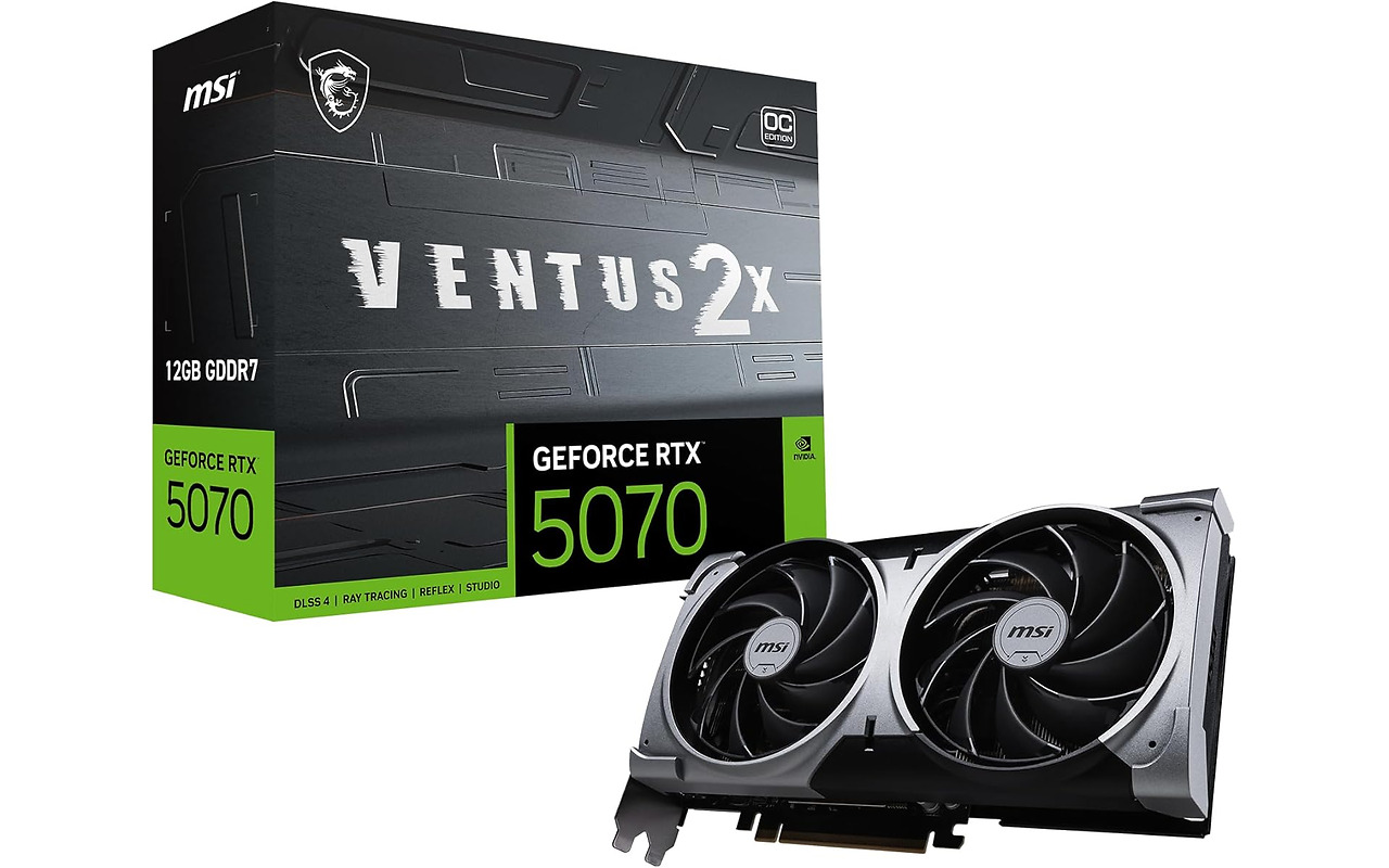 MSI GeForce RTX 5070 VENTUS 2X 12G OC / 12GB GDDR7 192Bit