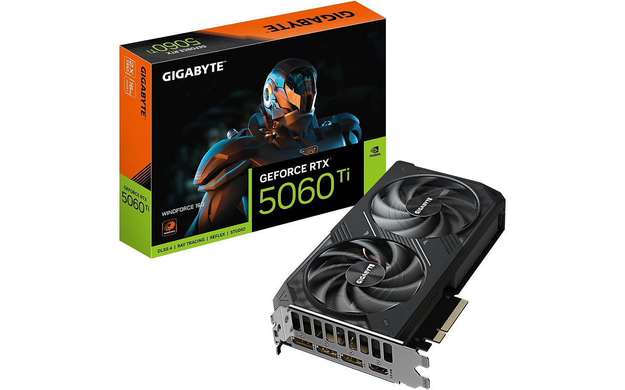 GIGABYTE GeForce RTX 5060 Ti 16GB GDDR7 Windforce 128bit / GV-N506TWF2-16GD